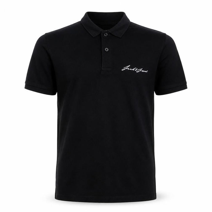 Jack & Jones Men's XS Black Short Sleeve Polo