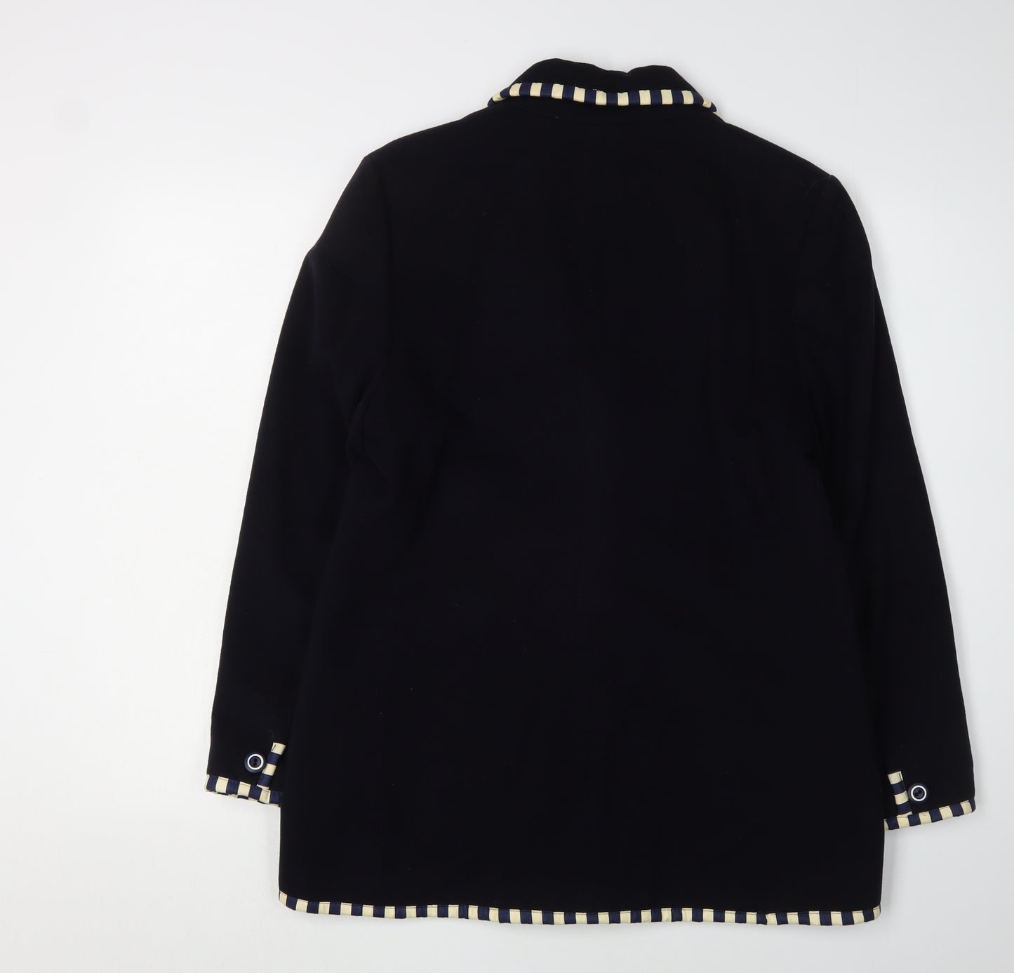 Viyella Women's Black Blazer UK 10 Wool Cashmere Petite