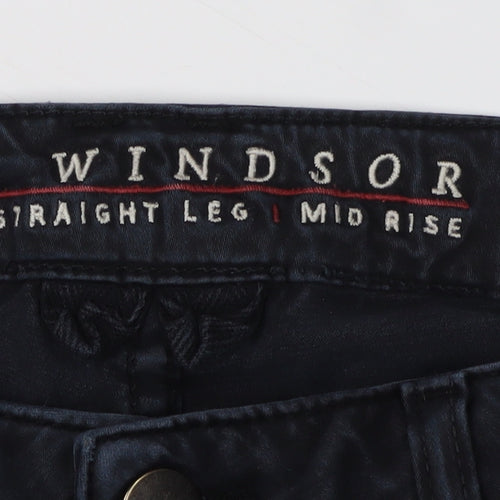 Windsor Women's Black Straight-Leg Jeans Size 4