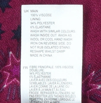 White Stuff Women’s Red Floral Midi Skirt Size 6