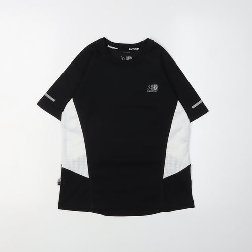 Karrimor Boys Black Running T-Shirt, 7-8 Years, Reflective