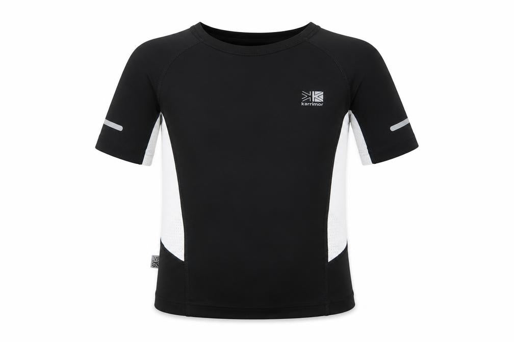 Karrimor Boys Black Running T-Shirt, 7-8 Years, Reflective