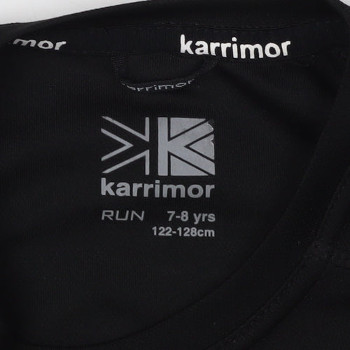 Karrimor Boys Black Running T-Shirt, 7-8 Years, Reflective
