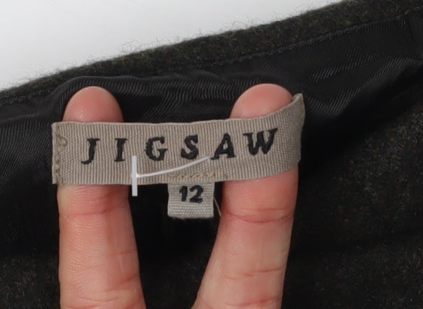 Jigsaw Women's Black Peasant Short Skirt - Size 12