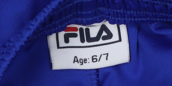 Fila Boys Blue Athletic Shorts Size 6-7 Years