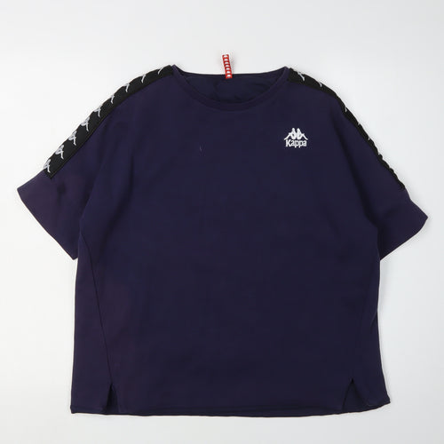 Kappa Men’s Blue Crew Neck T-Shirt M Logo