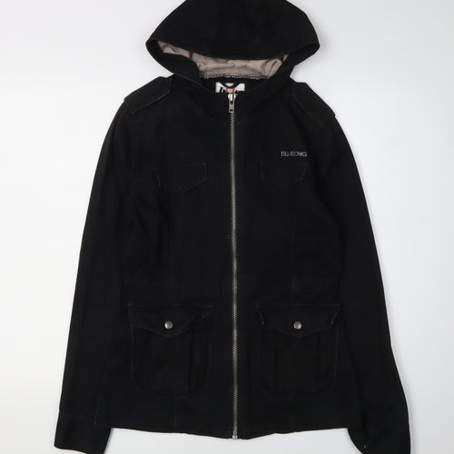 Billabong Men's XS Black Hooded Jacket with Pockets