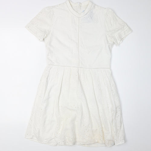 Superdry Women's White A-Line Dress Size 6