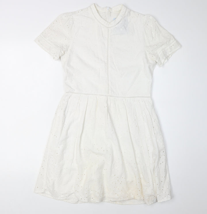 Superdry Women's White A-Line Dress Size 6