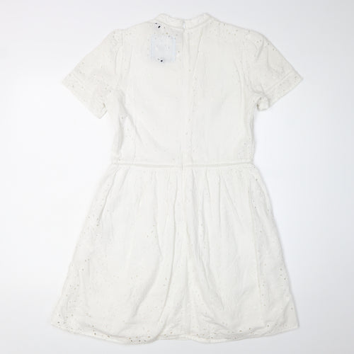 Superdry Women's White A-Line Dress Size 6