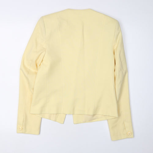 Alexon Women's Yellow Blazer UK 12 Classic Workwear