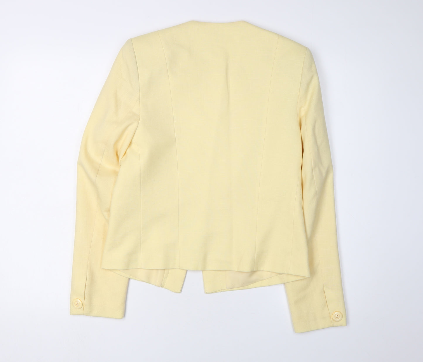 Alexon Women's Yellow Blazer UK 12 Classic Workwear