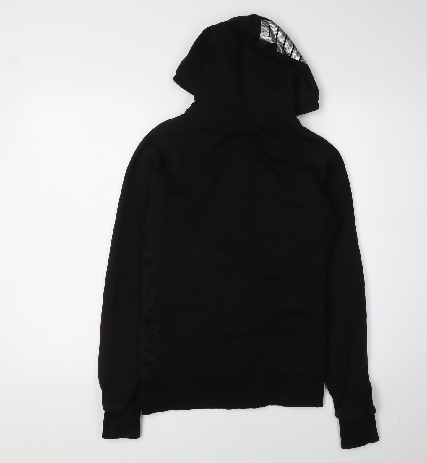 Puma Black Women's Full Zip Hoodie Size 10 with Logo Details
