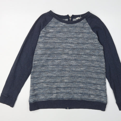 FatFace Women's Blue Knit Full Zip Sweatshirt, Size 12