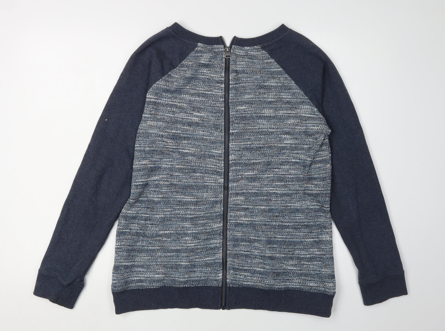 FatFace Women's Blue Knit Full Zip Sweatshirt, Size 12