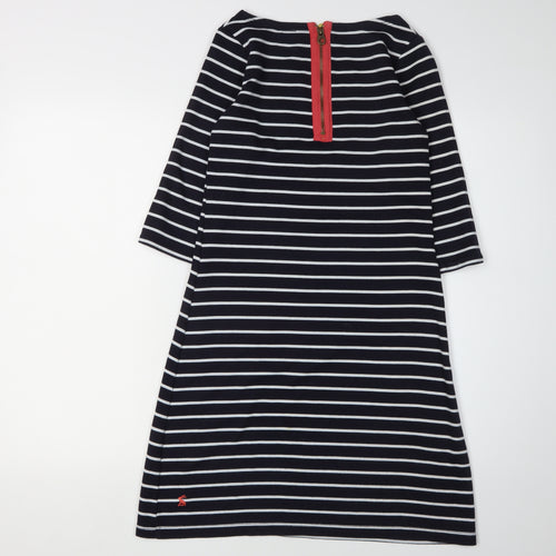 Joules Women's Black Stripe Shift Dress 8