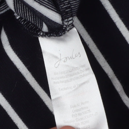 Joules Women's Black Stripe Shift Dress 8