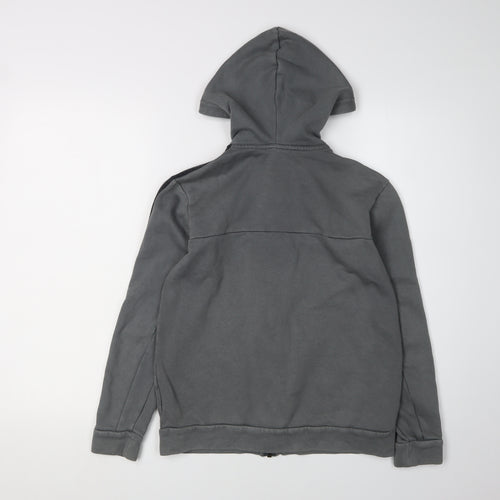 Adidas Boys Grey Full Zip Hoodie 11-12 Years