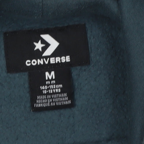 Converse Boys Green Pullover Hoodie 10-12 Years Logo Graphic