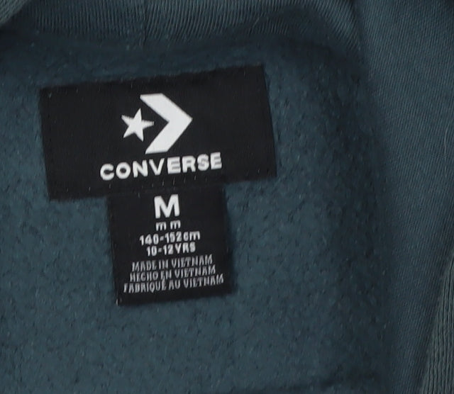Converse Boys Green Pullover Hoodie 10-12 Years Logo Graphic