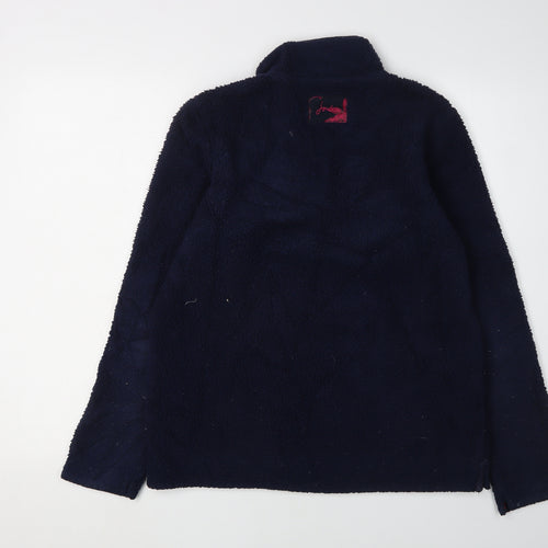 Joules Women's Blue Fleece Henley Sweatshirt XS