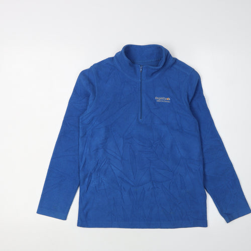 Regatta Boys Blue Fleece 1/4 Zip Sweatshirt 11-12 Years