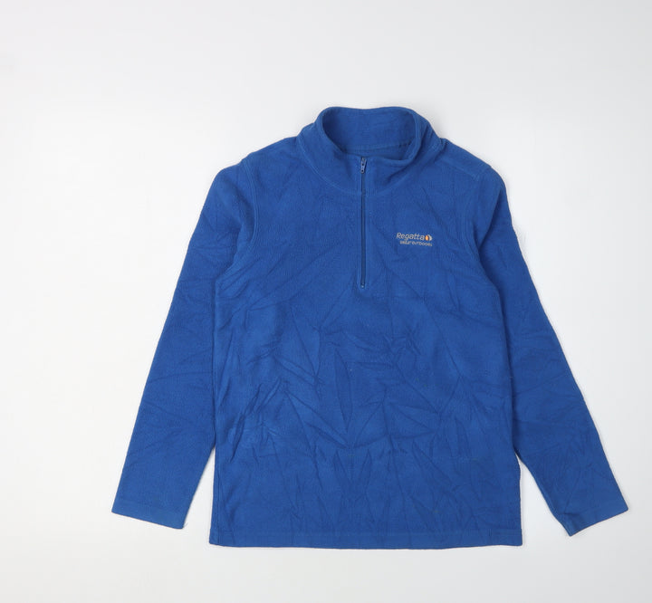 Regatta Boys Blue Fleece 1/4 Zip Sweatshirt 11-12 Years
