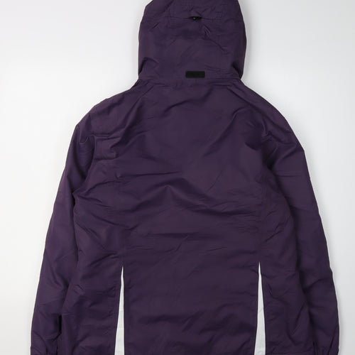 Crane Women's Purple Ski Jacket Size 16 Hooded