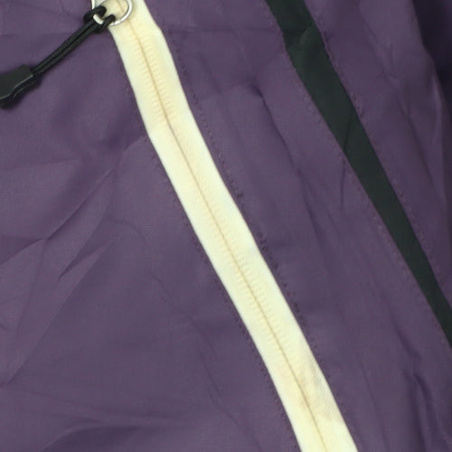 Crane Women's Purple Ski Jacket Size 16 Hooded