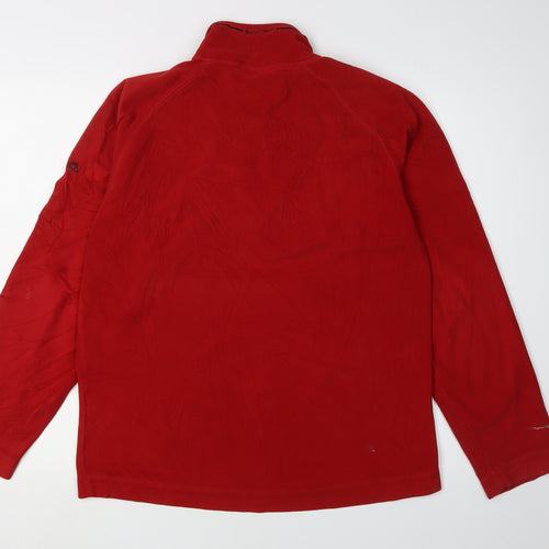 Craghoppers Men's Red 1/4 Zip Fleece Sweatshirt M