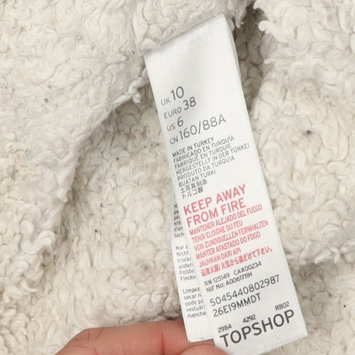 Topshop Women's Blue Denim Jacket Size 10