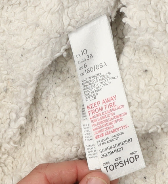 Topshop Women's Blue Denim Jacket Size 10