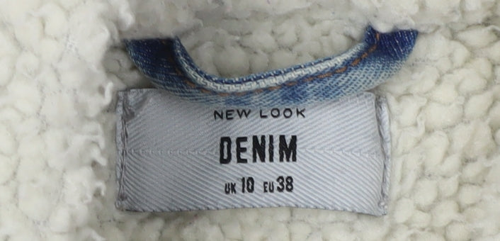 New Look Women's Blue Denim Jacket Size 10