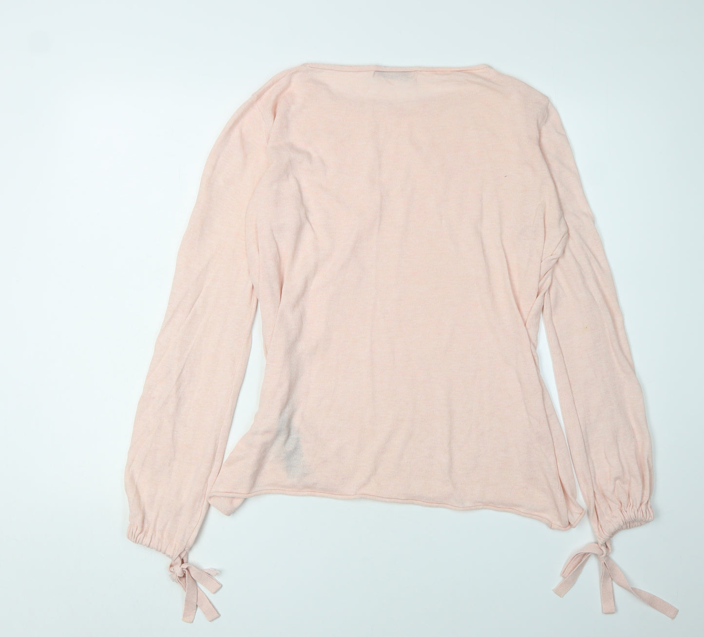 Zara Women's Pink Knit Pullover Jumper M