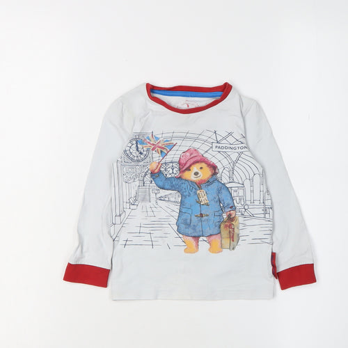 Marks and Spencer Boys White Paddington T-Shirt 2-3 Years