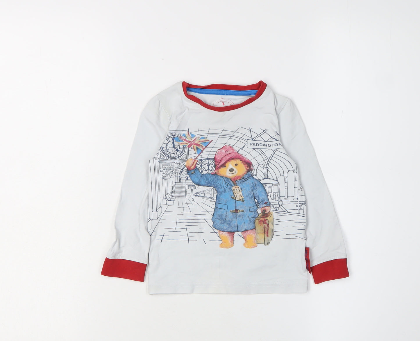 Marks and Spencer Boys White Paddington T-Shirt 2-3 Years
