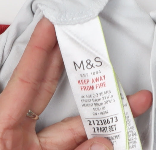 Marks and Spencer Boys White Paddington T-Shirt 2-3 Years