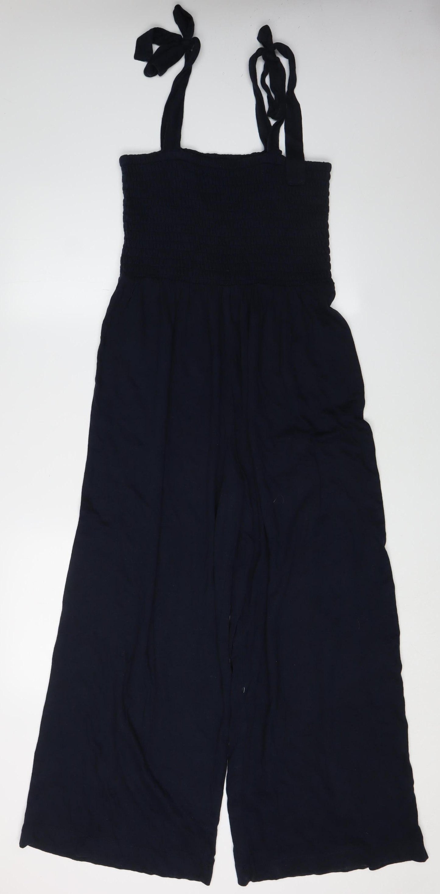 Hush Women's Black Linen Cotton Jumpsuit Size 14