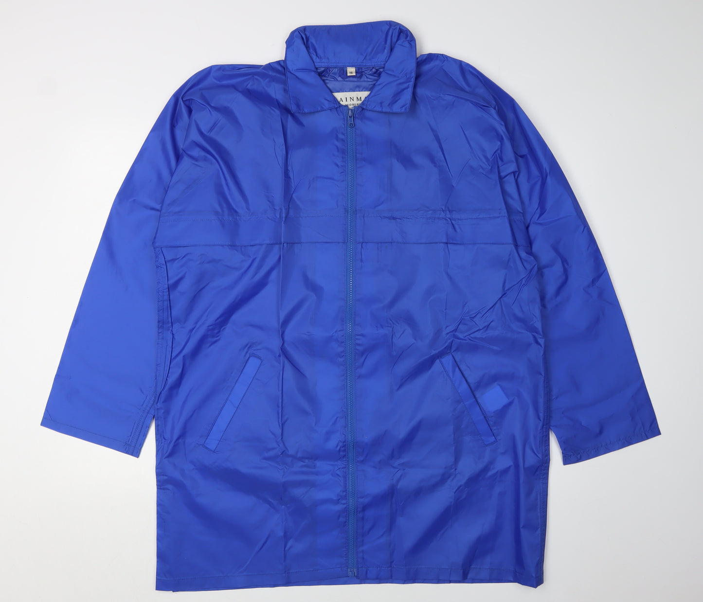 Rainmac Women's Blue Long Rain Coat Size 16