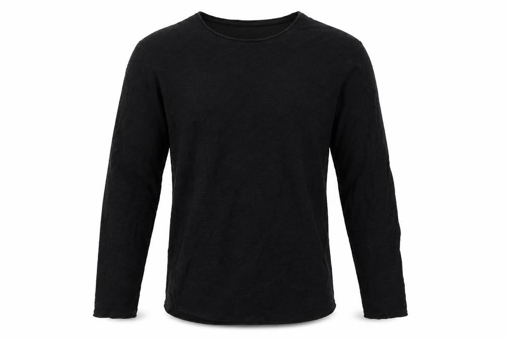 Front view of Jack & Jonis Men's Black Cotton jumper M