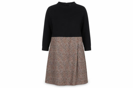 Front view of COS Women's Multicoloured Midi A-Line Dress XS