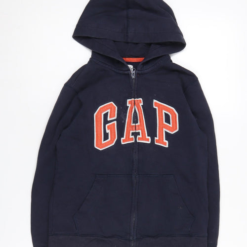 GAP Kids Boys Blue Full Zip Hoodie L 10-11 Years