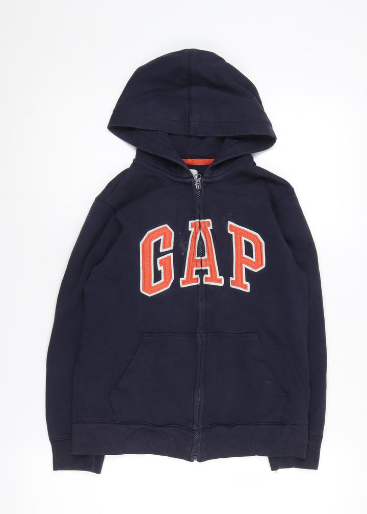 GAP Kids Boys Blue Full Zip Hoodie L 10-11 Years