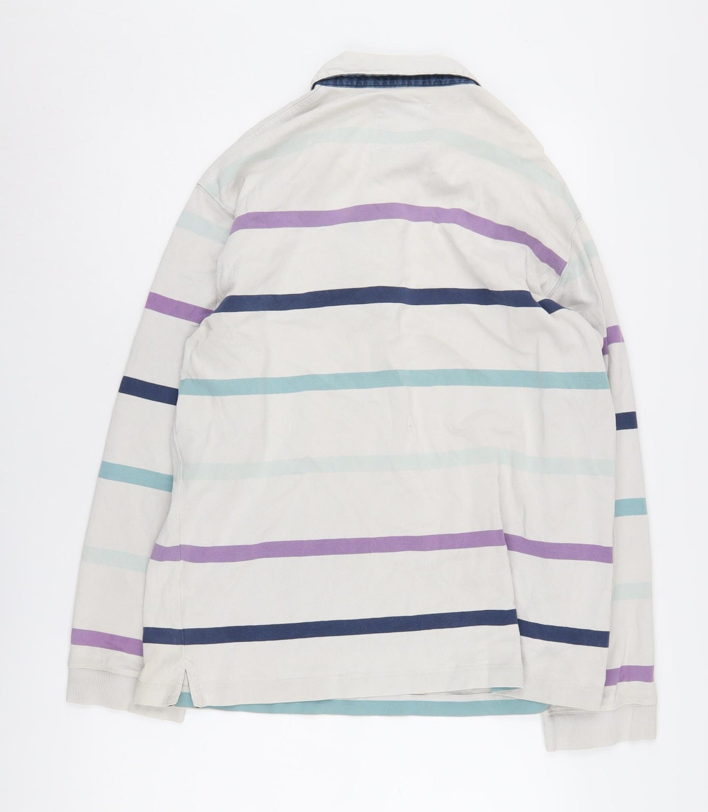 Marks and Spencer Men's Multicoloured Stripe Polo L