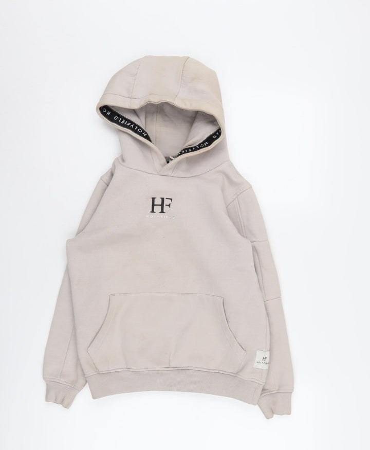 HOLYFIELD Girls Beige Hoodie XS Long Sleeve Casual Pullover