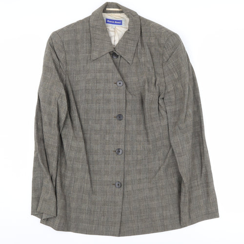 Austin Reed Women's Grey Check Blazer, Size 12