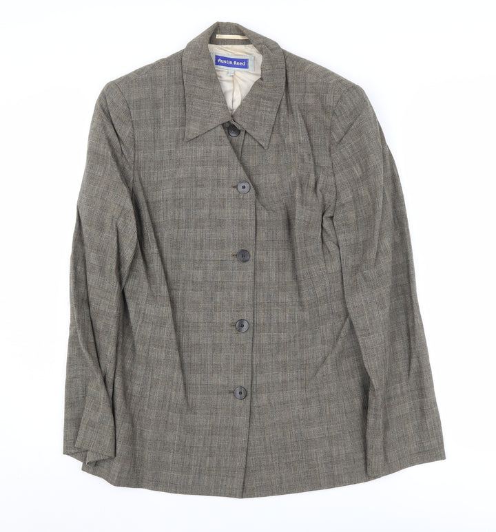 Austin Reed Women's Grey Check Blazer, Size 12