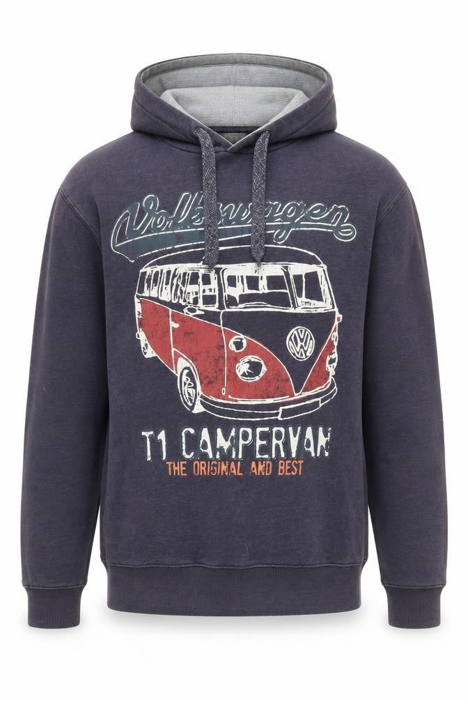 Front view of Volkswagen Men's Black Pullover Hoodie M