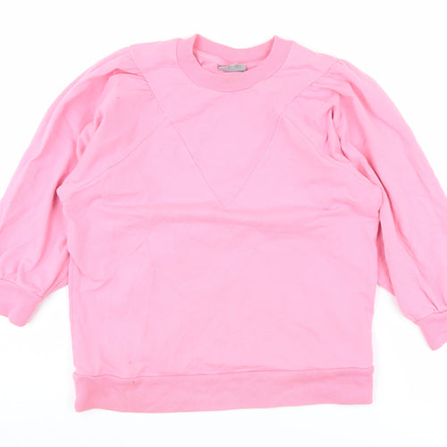 Oliver Bonas Pink Women's Crew Neck Pullover Sweatshirt Size 10