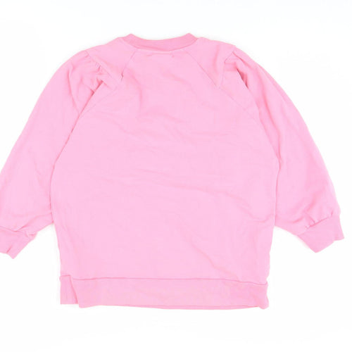 Oliver Bonas Pink Women's Crew Neck Pullover Sweatshirt Size 10